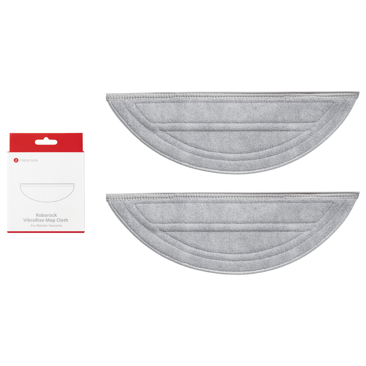 Roborock Wischbezug Doppelzonen Wishmop – weiss – für Saros 10 – 2 Stk.