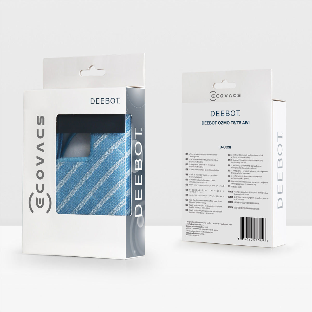 Ecovacs Mopp-Pad – 3 Stück, für Deebot OZMO T8/T8+/T8 AIVI