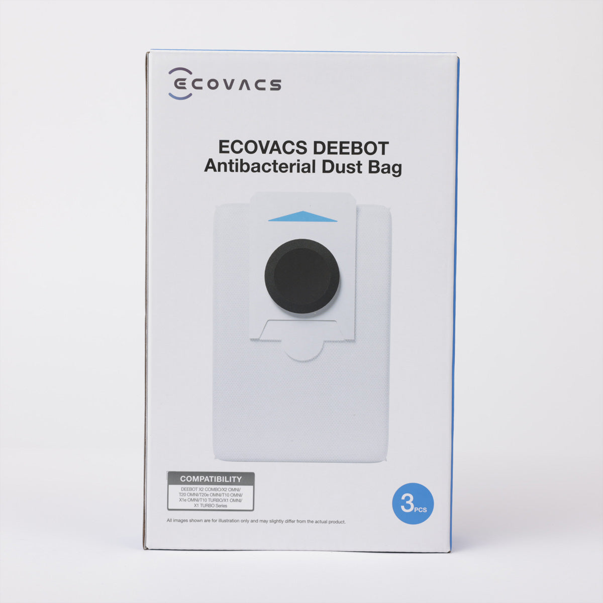 Ecovacs Staubbeutel All-in-One-Station – 3 Stück, 3 l, für Deebot X2 OMNI/T30S COMBO