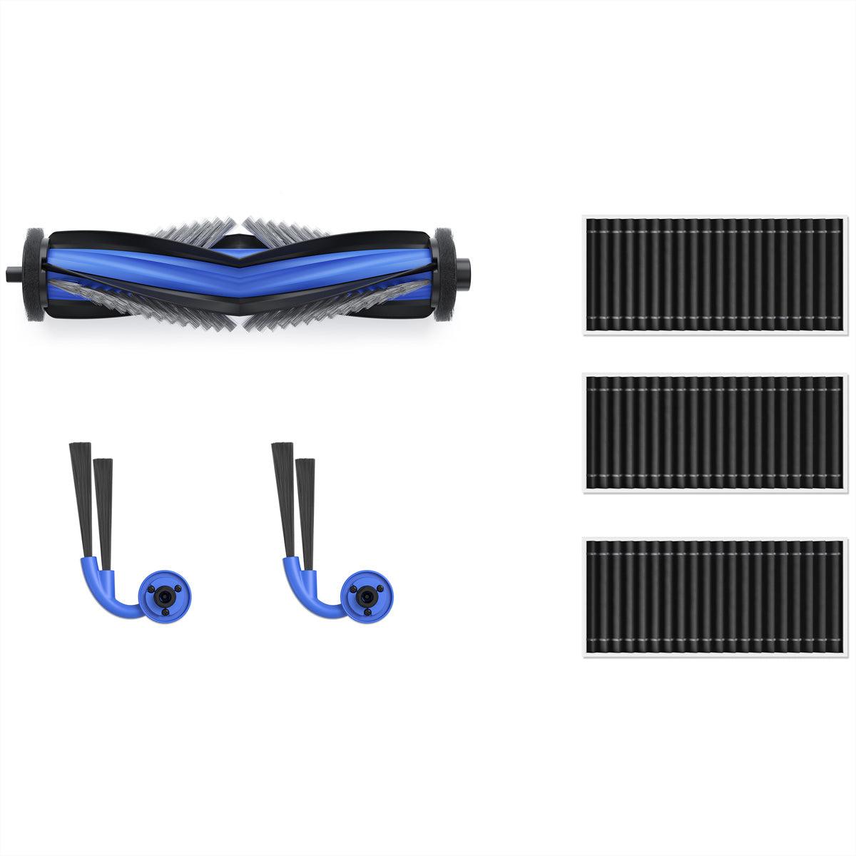 Ecovacs Ersatzset – 1 Hauptbürste, 2 Seitenbürsten, 3 Feinstaubfilter – für DEEBOT X9 PRO OMNI