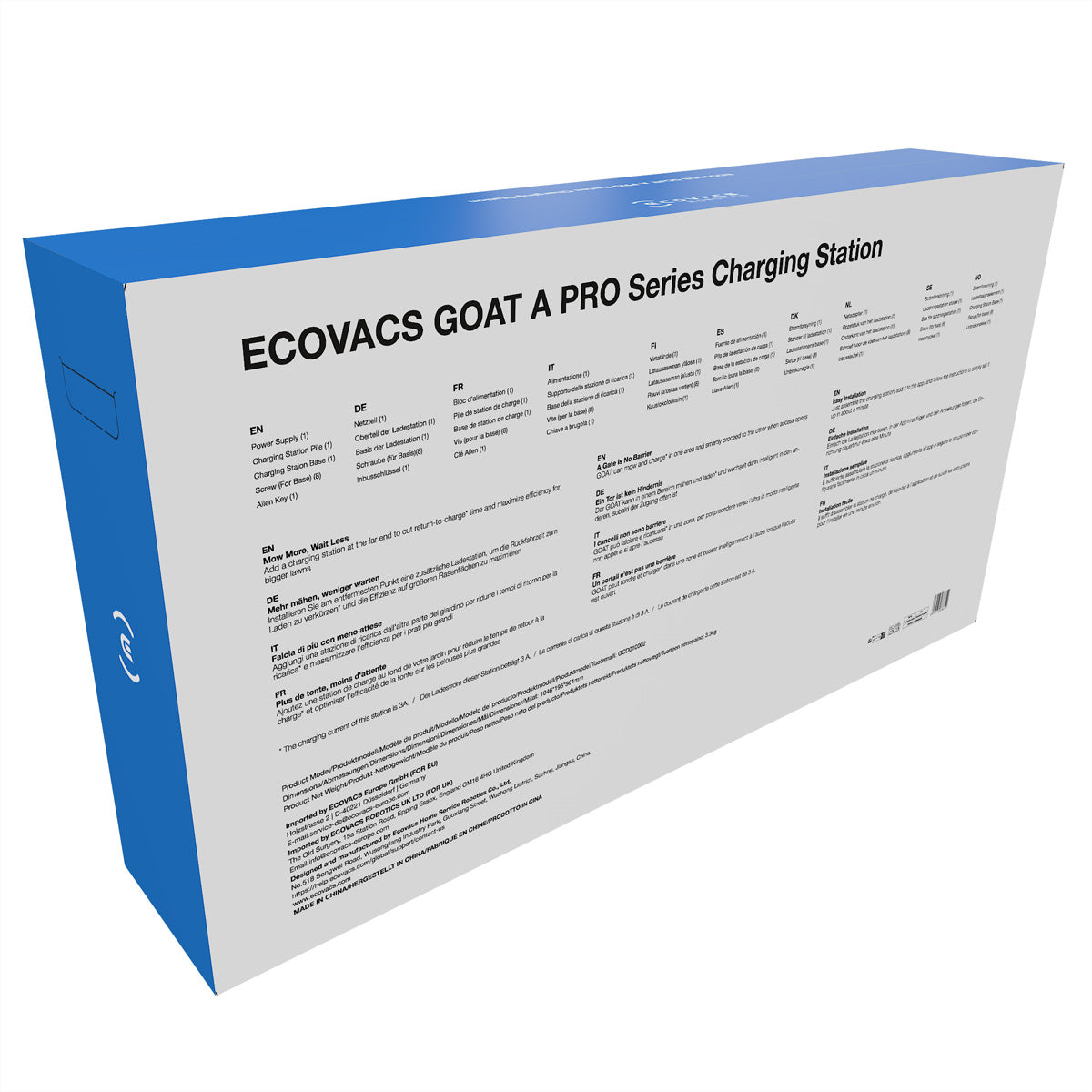 Ecovacs Ladestation – für GOAT A-Serie PRO, CH-Stecker T12