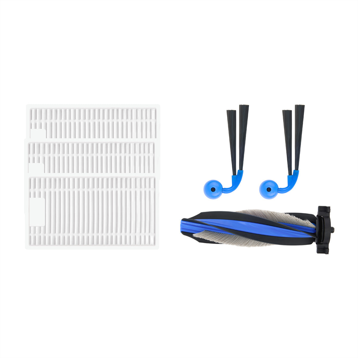 Ecovacs Ersatzset – 3 Filter, 2 Seitenbürsten, 1 Hauptbürste – für DEEBOT X12/T90 PRO/T90