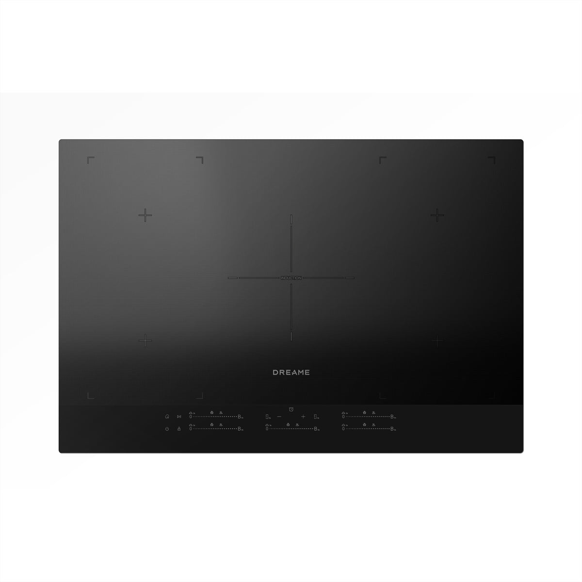 Dreame Einbau-Glaskeramikkochfeld EZ60PRO – 7.400 W, 5 Zonen (2 Flexzonen), 77×52×6 cm – Schwarz
