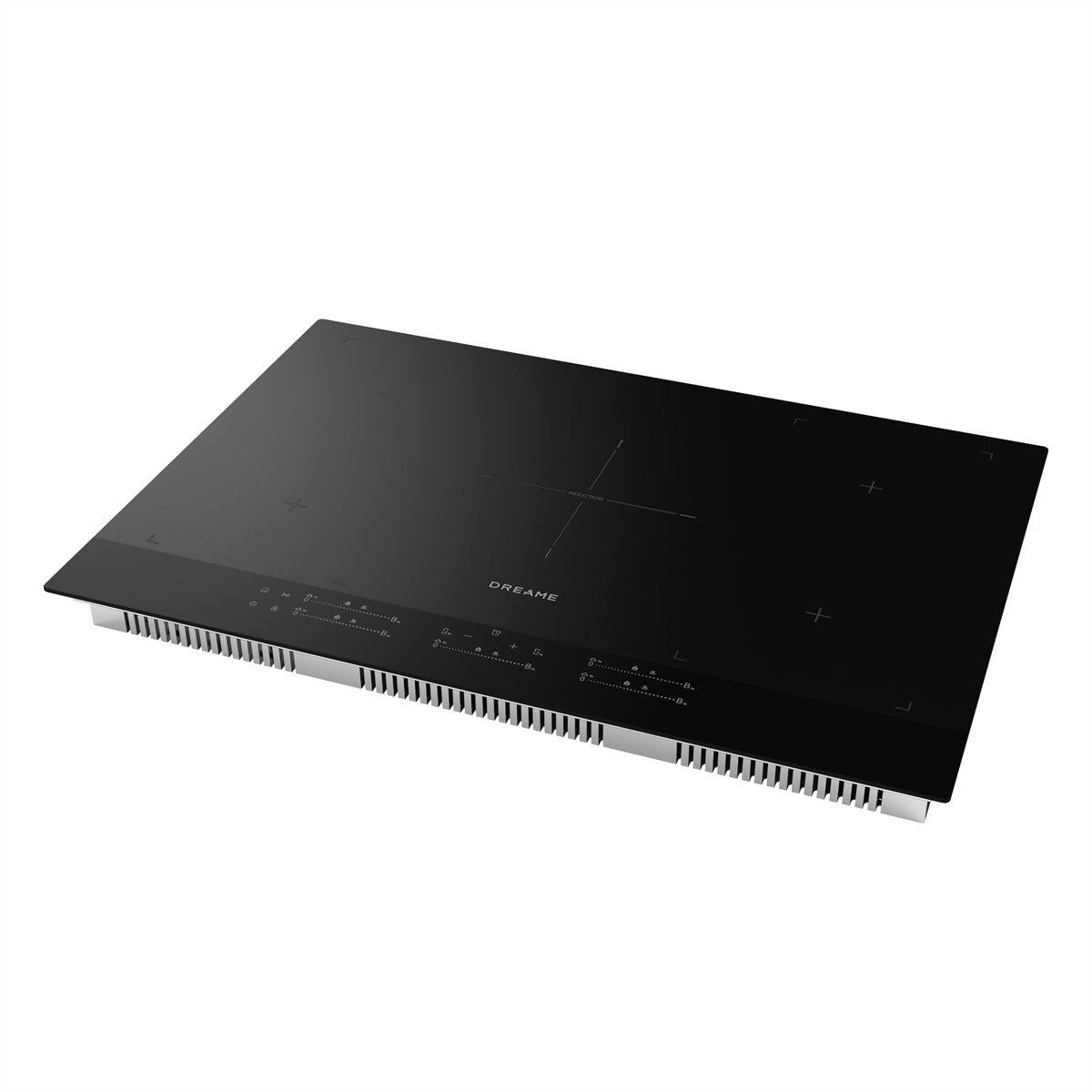 Dreame Einbau-Glaskeramikkochfeld EZ60PRO – 7.400 W, 5 Zonen (2 Flexzonen), 77×52×6 cm – Schwarz