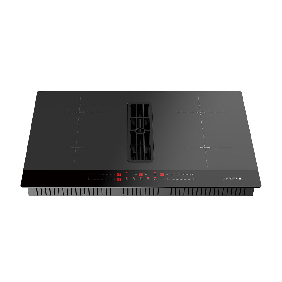 Dreame Kochfeld mit Dunstabzug VZ40 Pro – Einbau, 650 m³/h, A++, 7.200 W – schwarz
