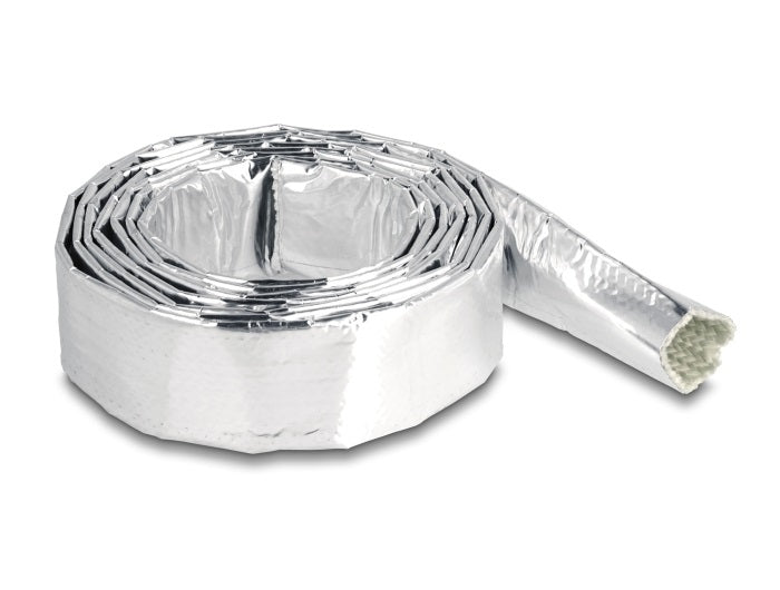 DeLOCK Kabelschlauch – Ø 20 mm – 2 m – Aluminium – Silber
