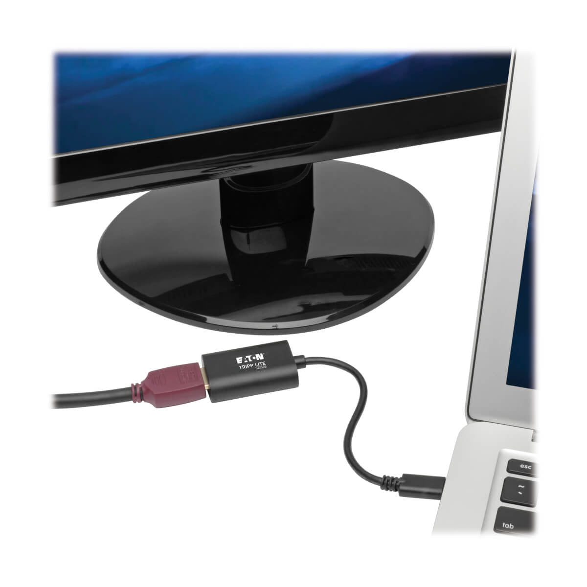 Tripp Lite U444-06N-HD4K6B USB-C zu HDMI Adapter – 4K (4096 × 2160) @ 60 Hz, 0,152 m, HDCP 2.2, Schwarz
