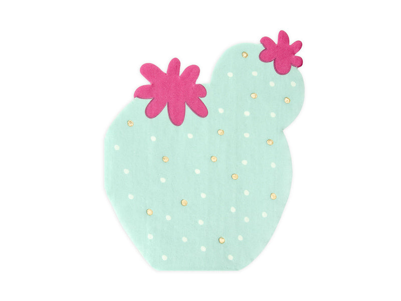 PartyDeco Servietten Kaktus, 11,5 × 13,5 cm – FSC – 20 Stk.