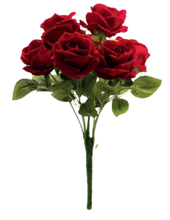 Dekomat AG Dekomat Künstliche Rose – 40 cm – Kunstseide, Mehrfarbig