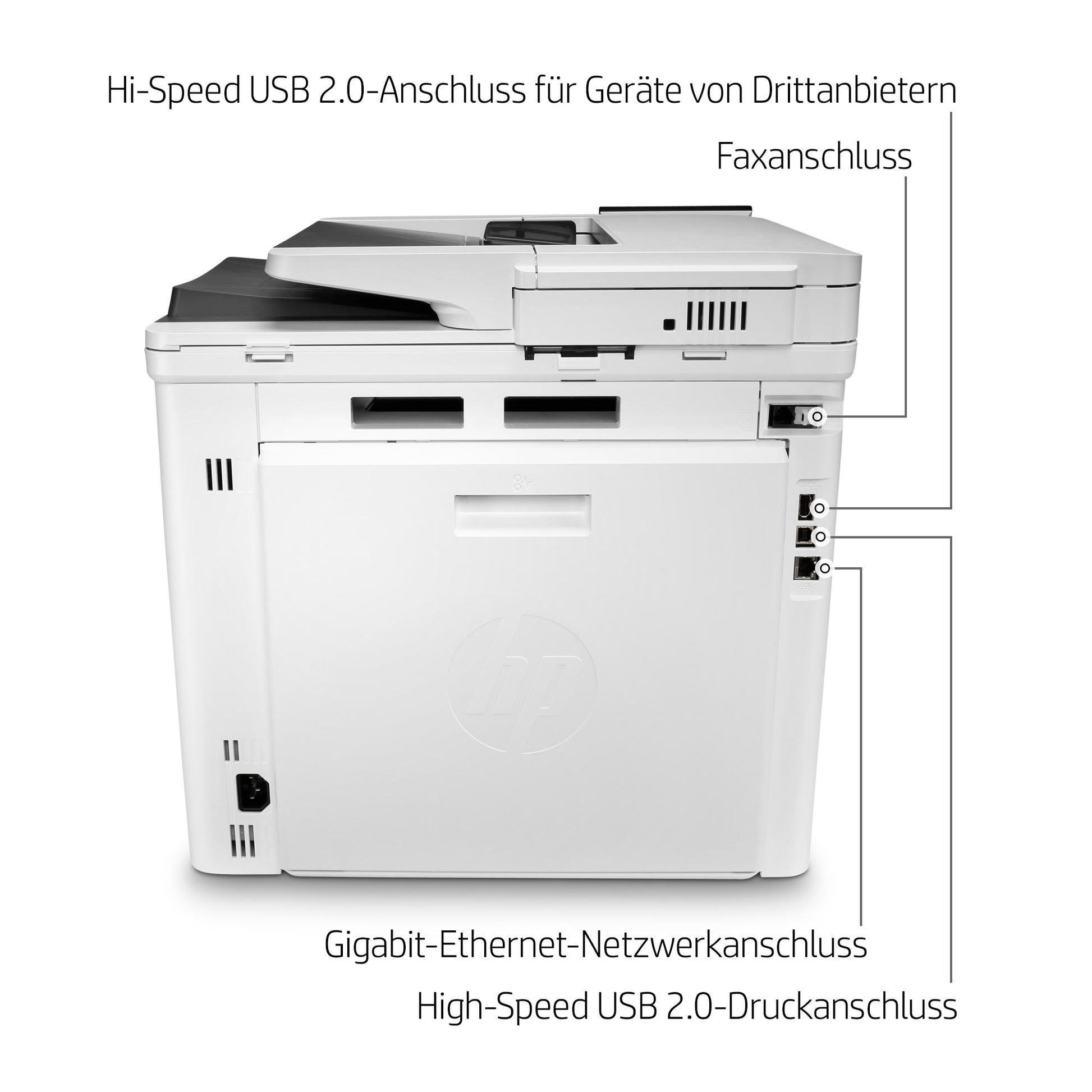 HP Color LaserJet Enterprise M480 f – Farbiger Laser-MFP, 4-in-1 – 27 Seiten/Min S/W, 27 Seiten/Min Farbe