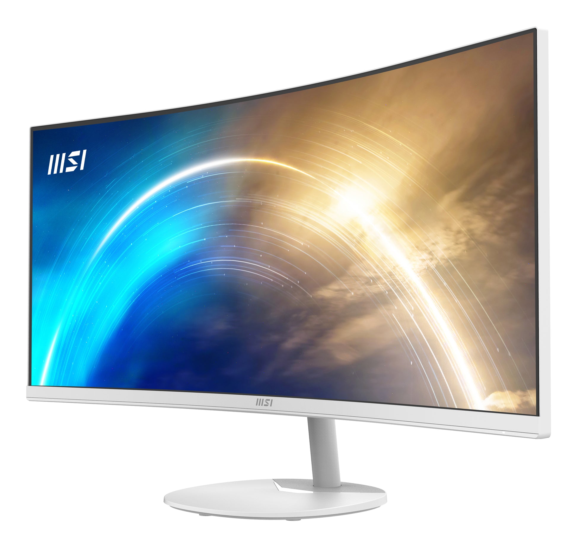 MSI PRO MP341CQWDE – Monitor, 34", VA, 100 Hz, 300 cd/m², Gebogen, VESA 100 × 100, Weiss
