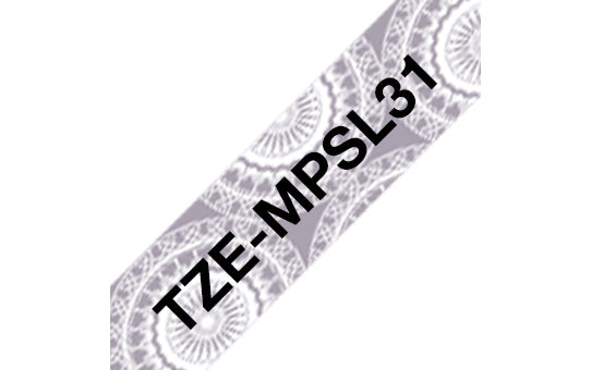 Brother Schriftband – 12 mm × 4 m, silber, schwarz