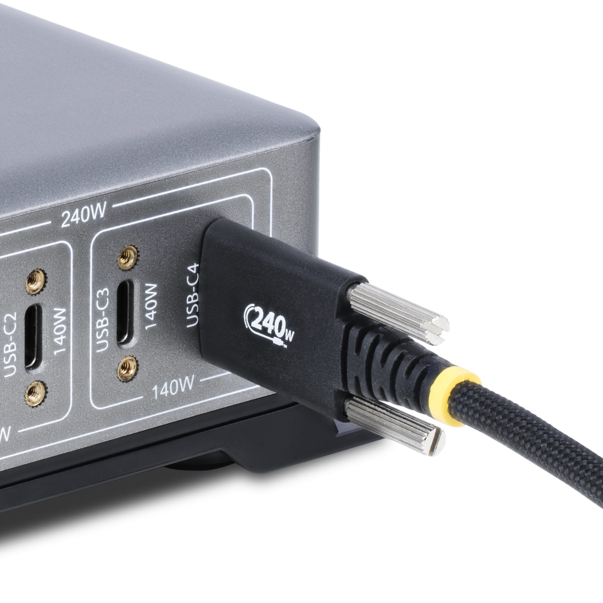 StarTech.com USB-C auf USB-C Kabel – USB 2.0 (480 Mbit/s) – 2 m – PD 240 W – Geflochten – Schwarz