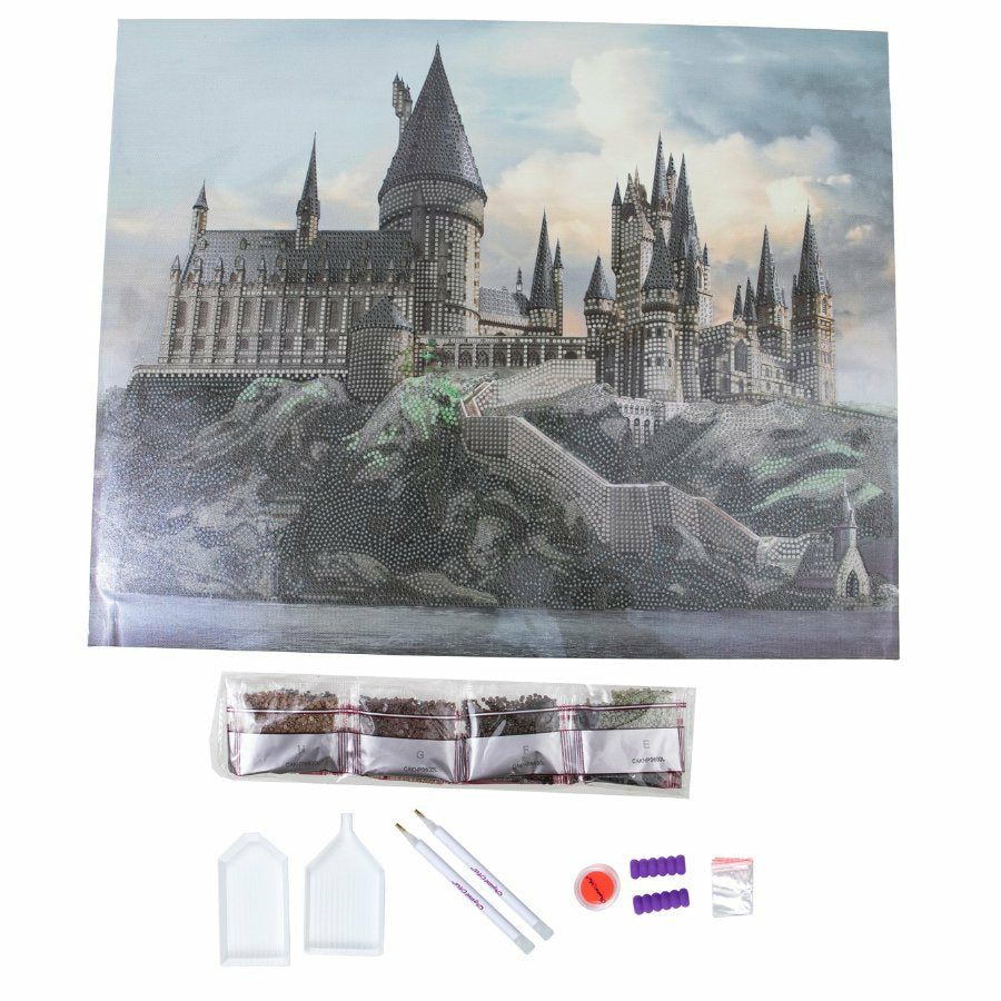 CRAFT Buddy Crystal Art Kit – Diamond-Painting-Set – Hogwarts Schloss – 40 × 50 cm – ab 8 Jahren