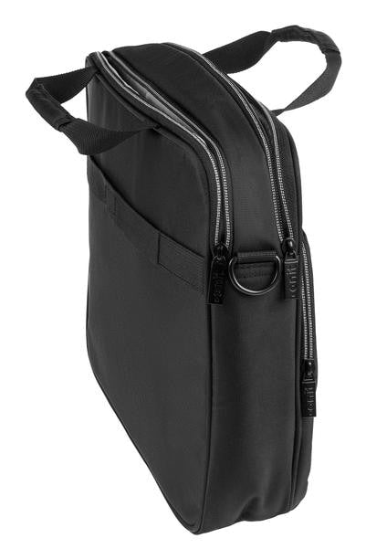 ONIT Notebook-Tasche für bis zu 14,1" – Trolley-Band, 600D rPET – Schwarz