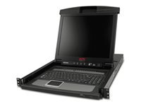 APC AP5816 – 17" Rack-LCD-Konsole – 16-Port KVM, USB, integriertes Touchpad – 1U