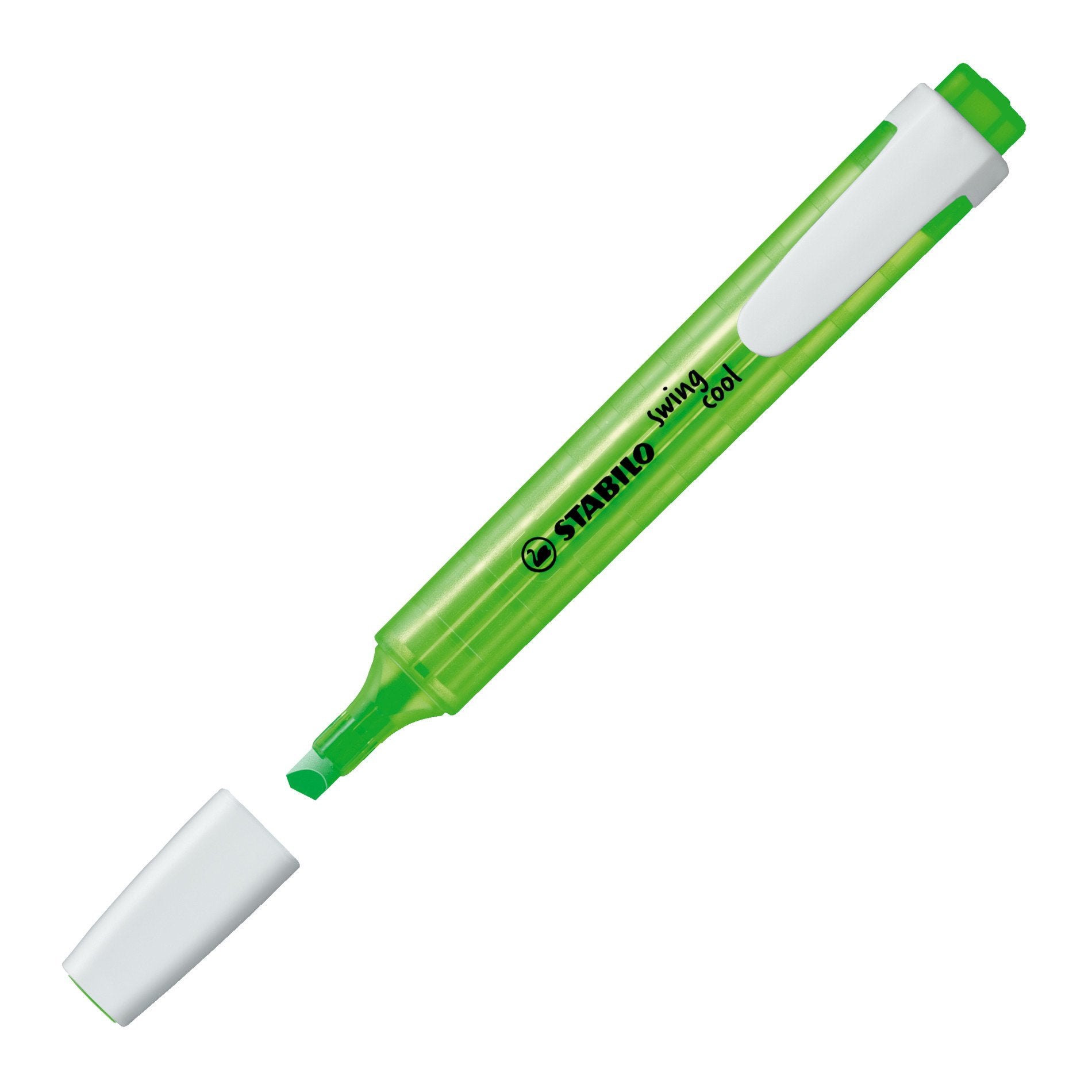 STABILO swing cool Textmarker grün – Keilspitze, 1–4 mm