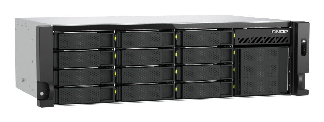 QNAP TS-h1655XeU-RP-8G-12H04 Speichergerät – 12×20 TB, Intel Atom C5125, 3U