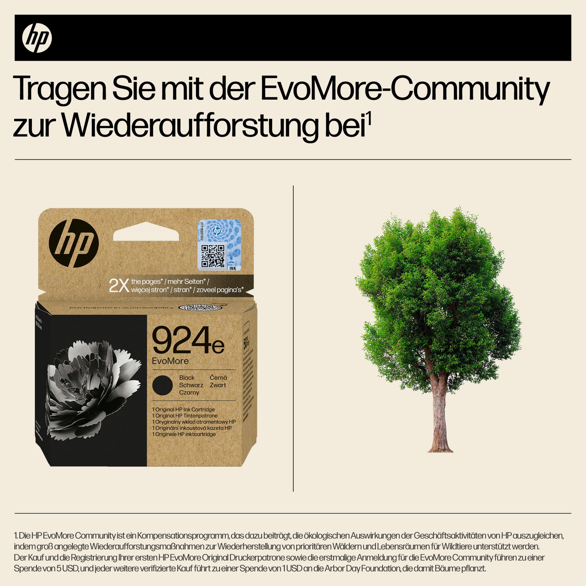 HP 924EXL Schwarz Tintenpatrone (Original) – 1'000 Seiten – für HP 924e