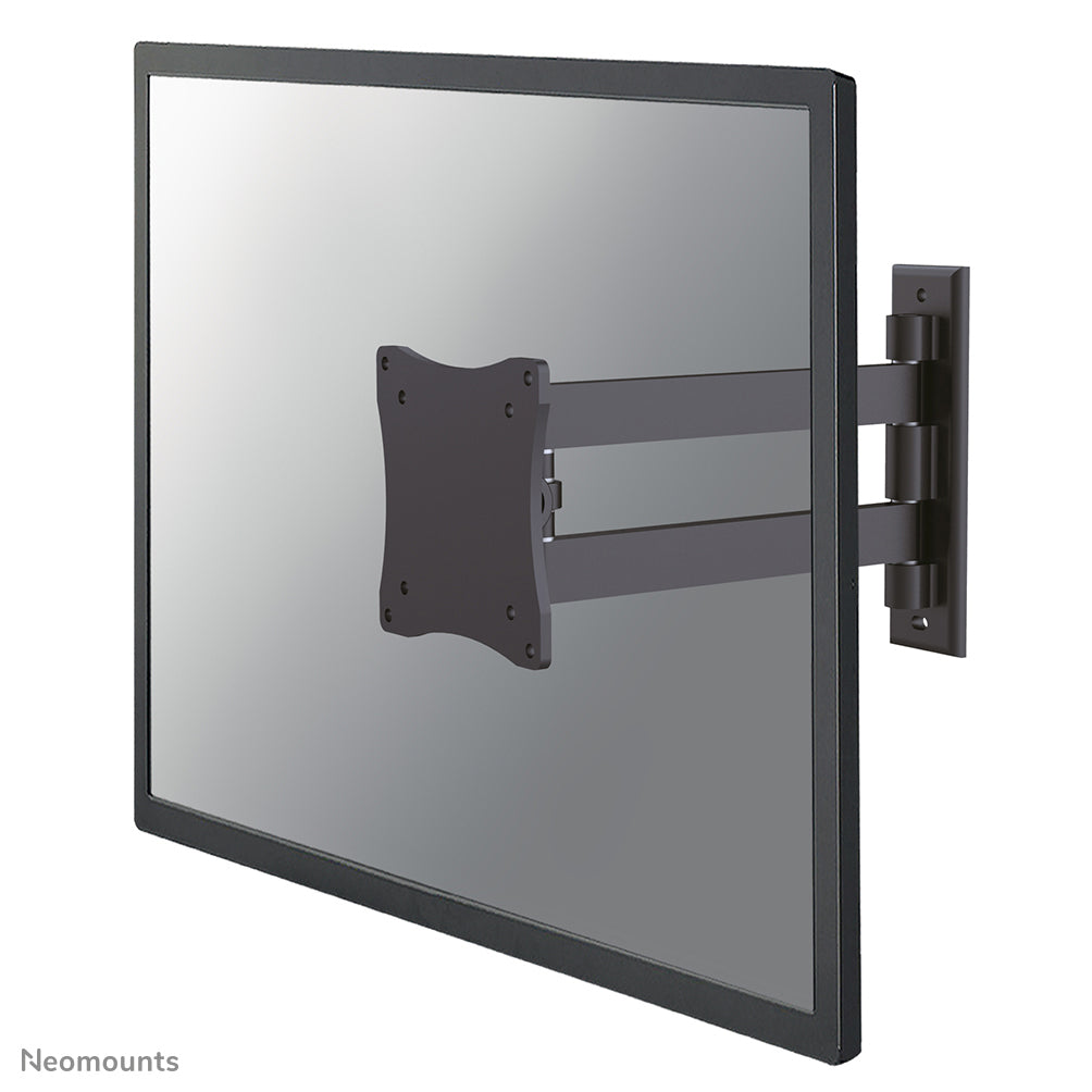 Neomounts Monitor-Wandhalterung – 1 Monitor – 10–27" – VESA 75×75/100×100 mm – bis 15 kg/Monitor – Schwarz