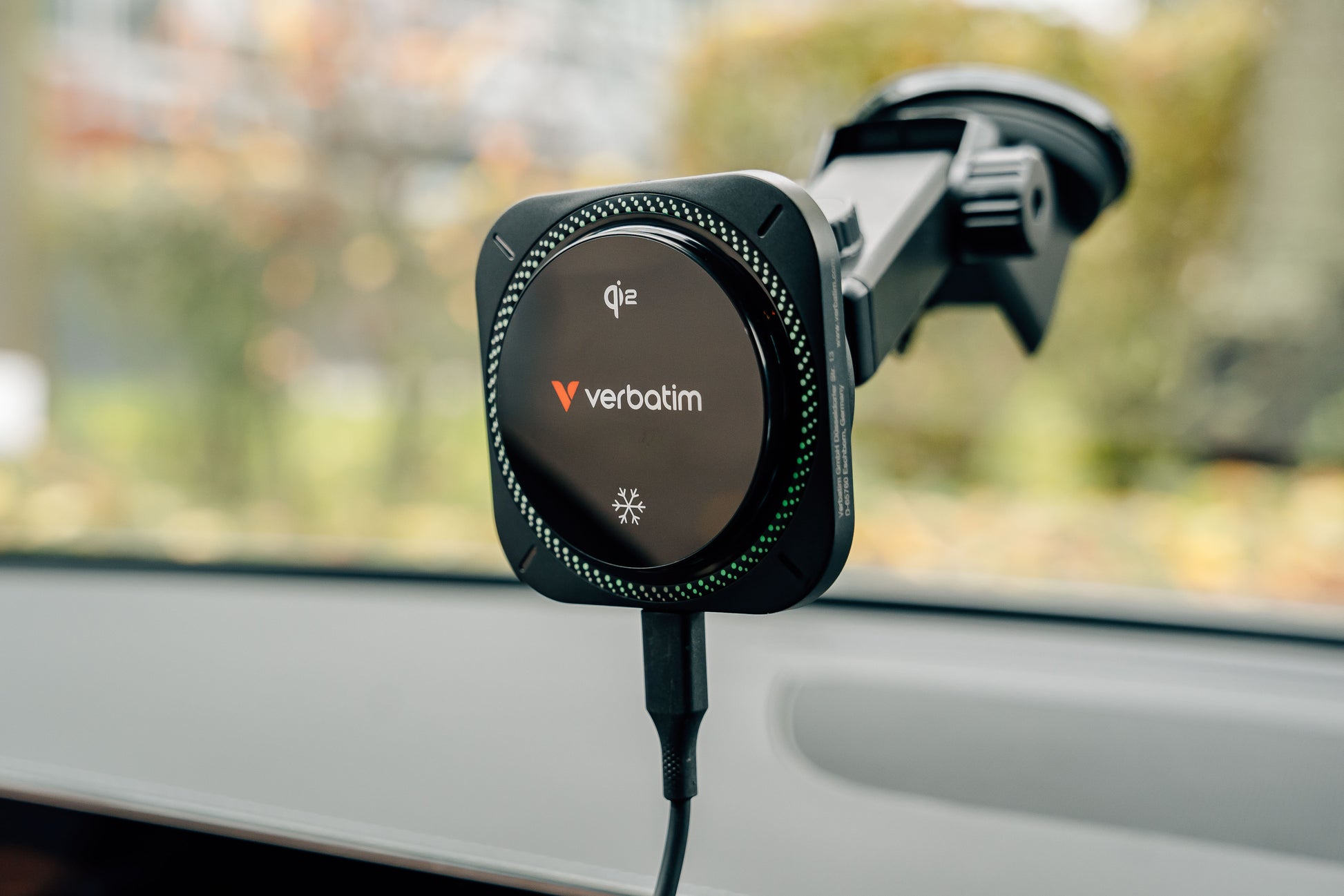 Verbatim Kabelloses Ladegerät, MagSafe/Qi2, 15 W – für iPhone ab 12 (MagSafe) & Qi2 Android – Schwarz