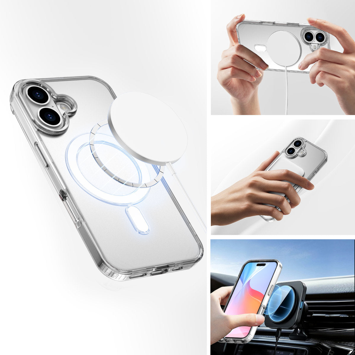 4smarts Displayschutzfolie – für Apple iPhone 16, Glas, 9H, transparent