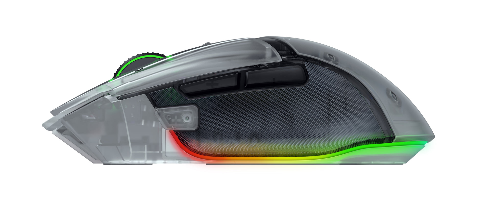 Razer Basilisk V3 Pro – Gaming-Maus – Kabellos (Bluetooth/2,4 GHz), 35000 DPI, RGB-Beleuchtung, Rechtshänder, Weiss