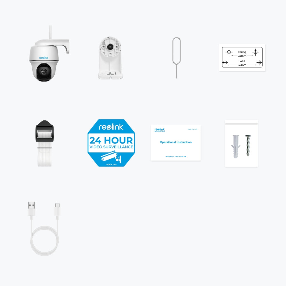 Reolink B430 PTZ – 5MP – IR 10 m – WLAN – IP64