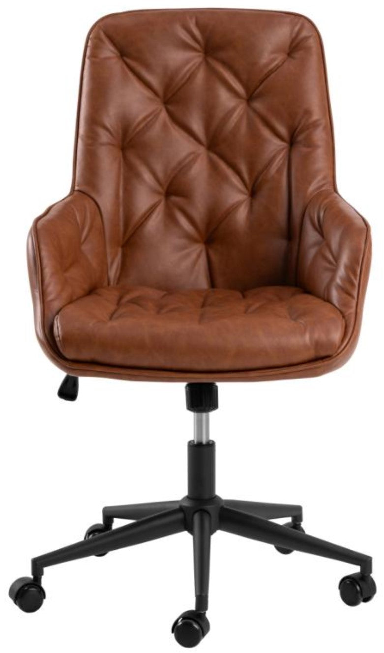 Actona AC Design Bürostuhl Erik – braun, Kunstleder