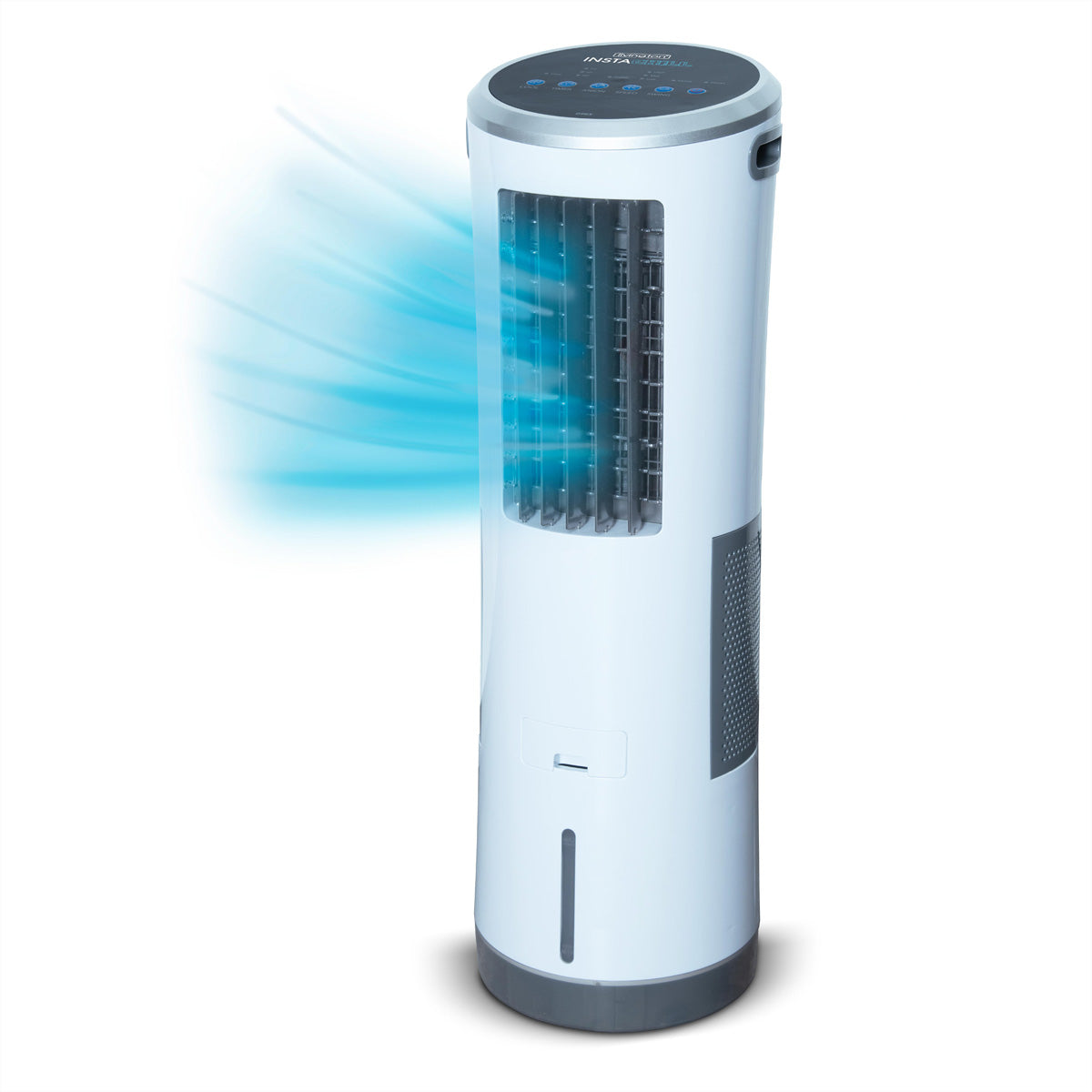 Livington InstaChill Luftkühler – 96,5 cm, 3 Stufen, oszillierend, Timer, Fernbedienung, Weiss
