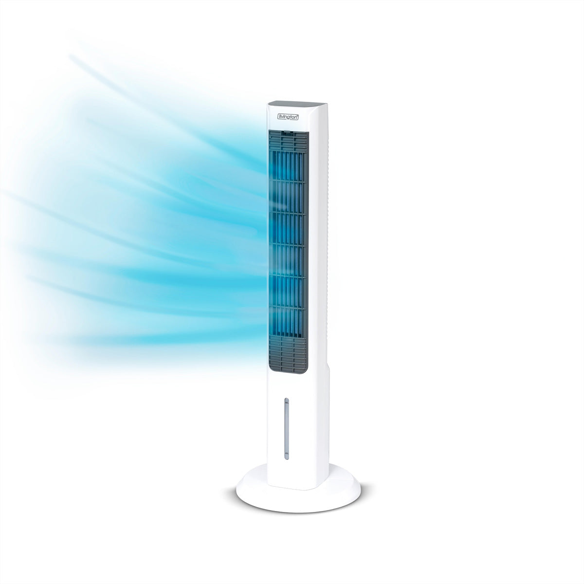 Livington Turmventilator ChillTower – 3 Stufen, oszillierend, Timer, 60 dB, Weiss
