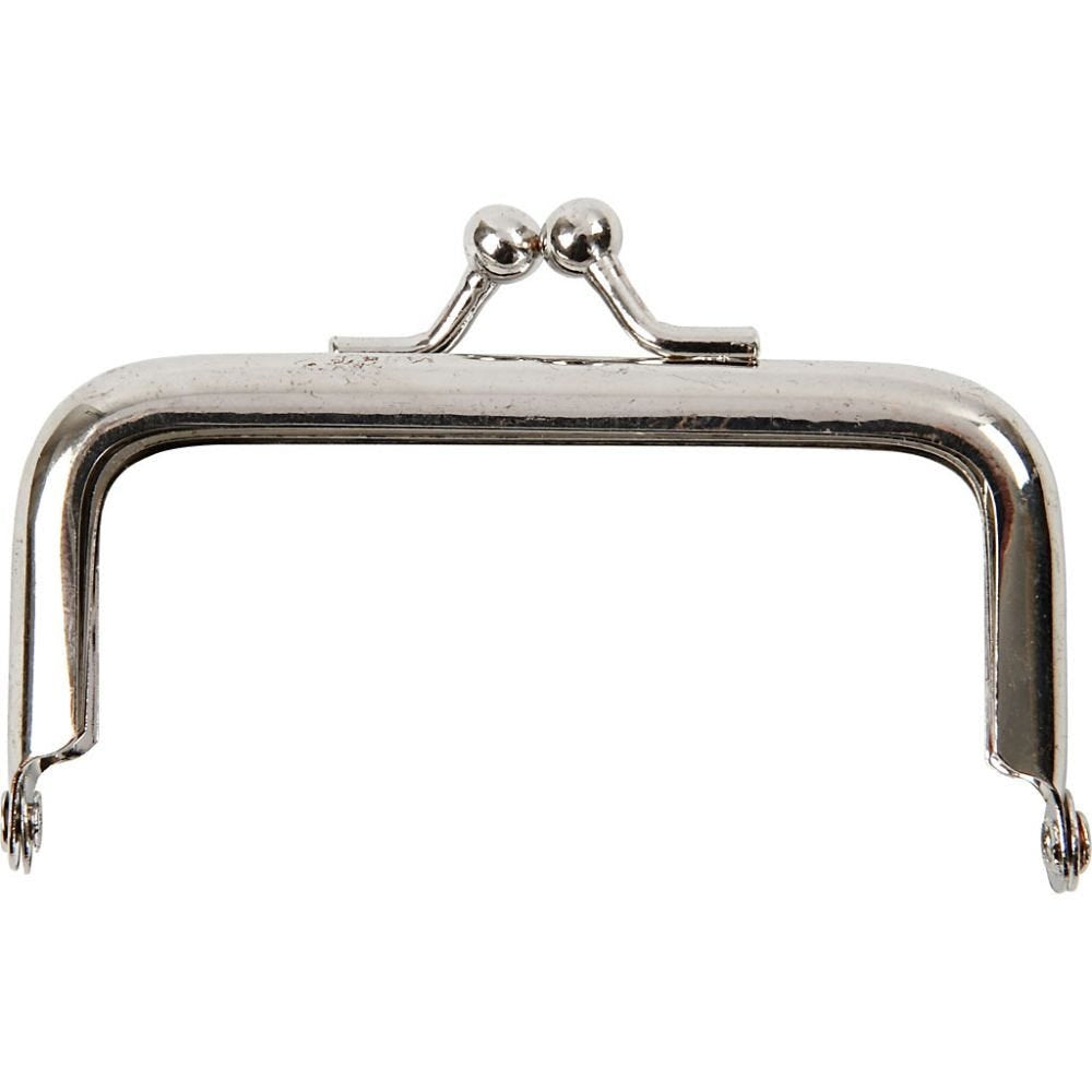 Creativ Company Taschengriff 80 mm – Metall, Silber, 1 Stück