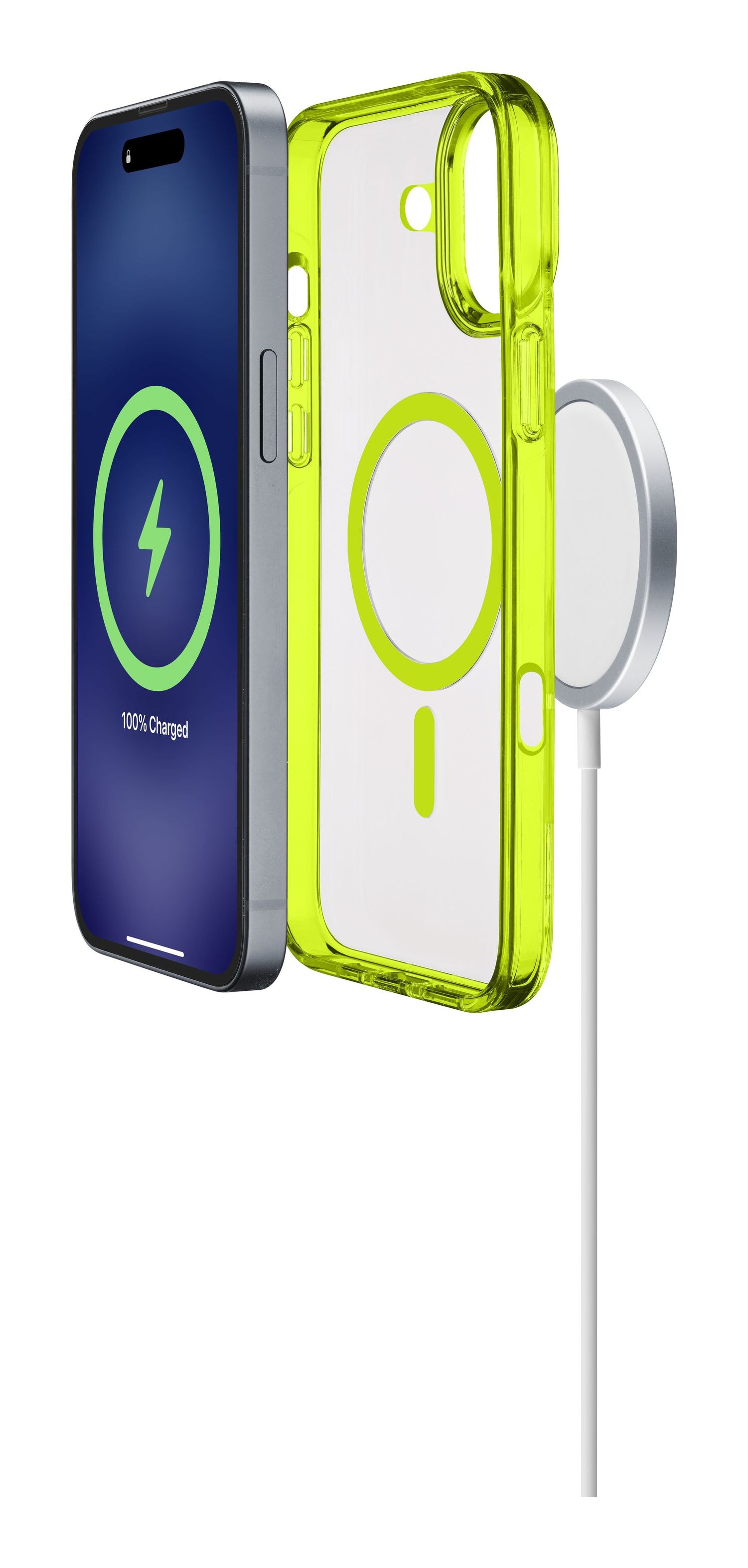 Cellularline Backcover Iconic – für Apple iPhone 16 Plus – grün – MagSafe kompatibel