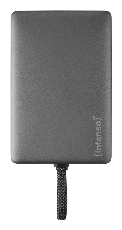 Intenso MC10000 MagSafe Powerbank 10'000 mAh – 20 W PD, 2× USB-C, schwarz/grau