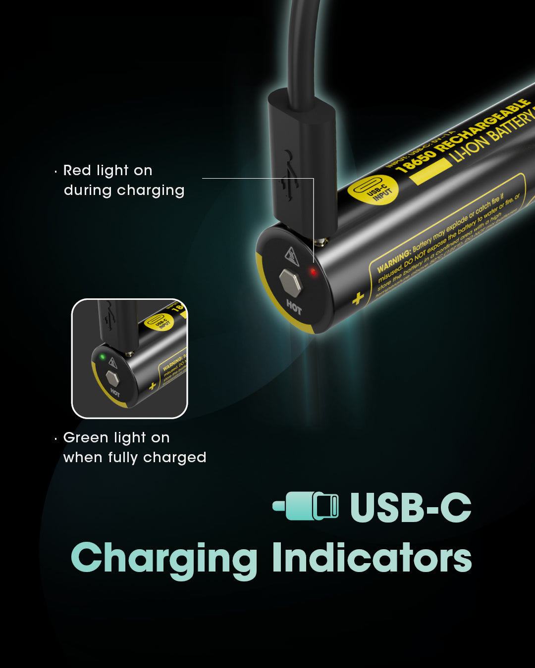 Nitecore 18650 Akku, Li-Ion, 3600 mAh, 3,6 V – 1 Stk.