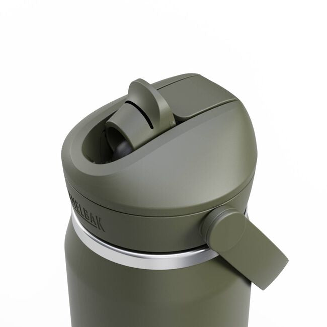 CamelBak Thrive Isolierflasche 750 ml – doppelwandig, Edelstahl, mit Strohhalm, Moos