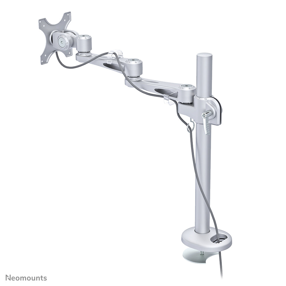 Neomounts FPMA-D935G – Tischhalterung, Tischdurchführung, bis 30", 12 kg, höhenverstellbar, Silber