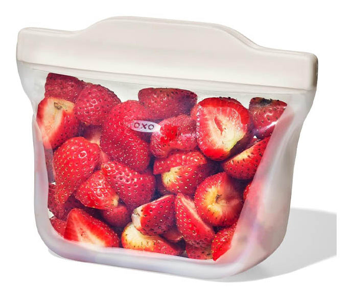OXO Aufbewahrungstasche 335 ml, 17 × 16 × 8,9 cm, Silikon, Transparent