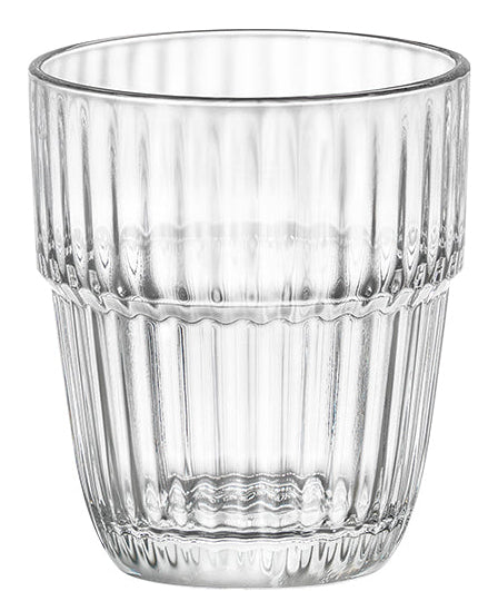 Bormioli Rocco Barshine Trinkglas – 6er Set, 210 ml, Ø 7,6 cm, H 8,4 cm, Gehärtetes Glas, Transparent