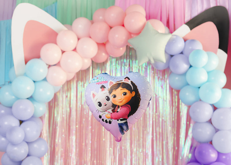 PartyDeco Folienballon Herz – Mehrfarbig – 35 cm – Folie – 1 Stück