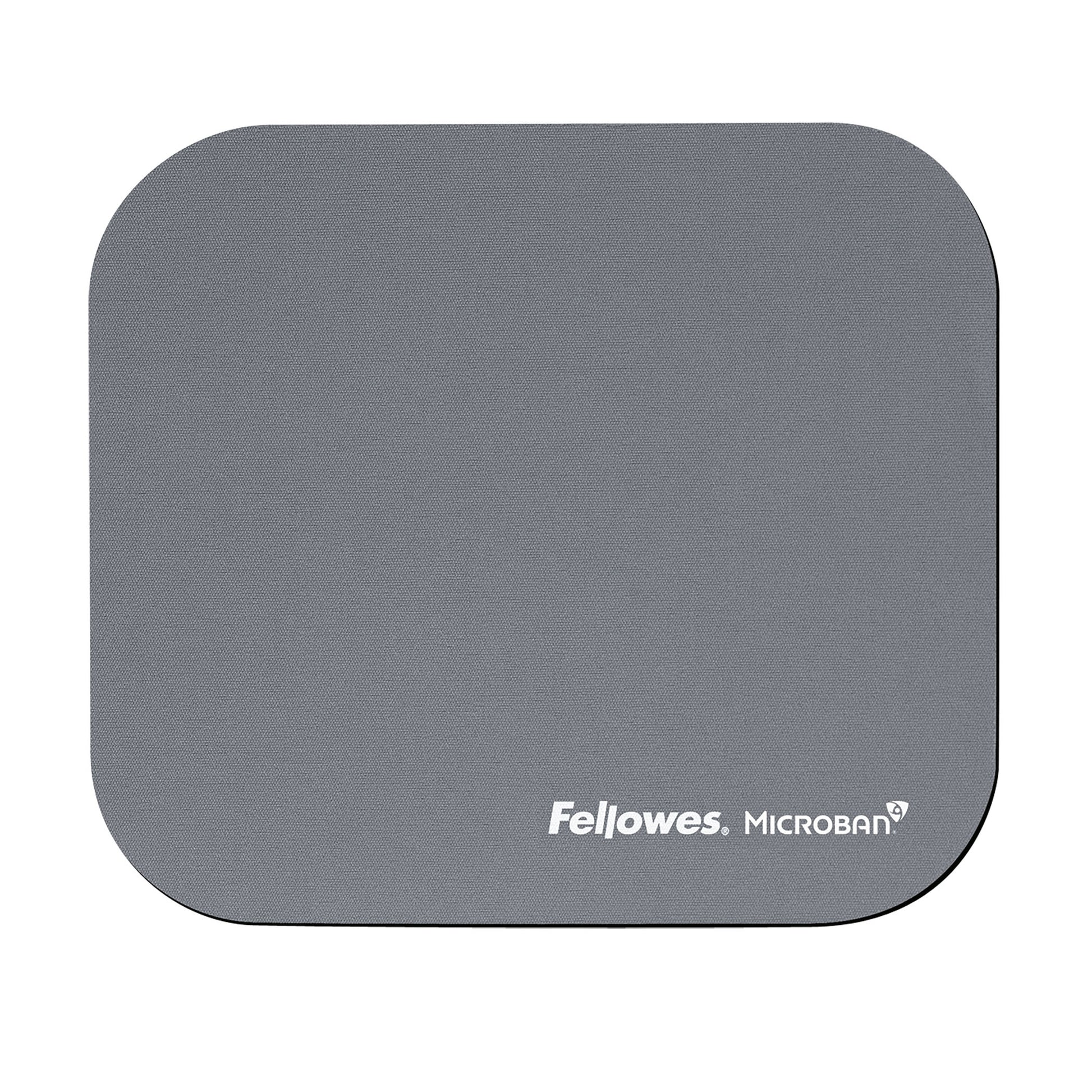 Fellowes Mausmatte – Grau, 232 × 199 × 2 mm, Microban