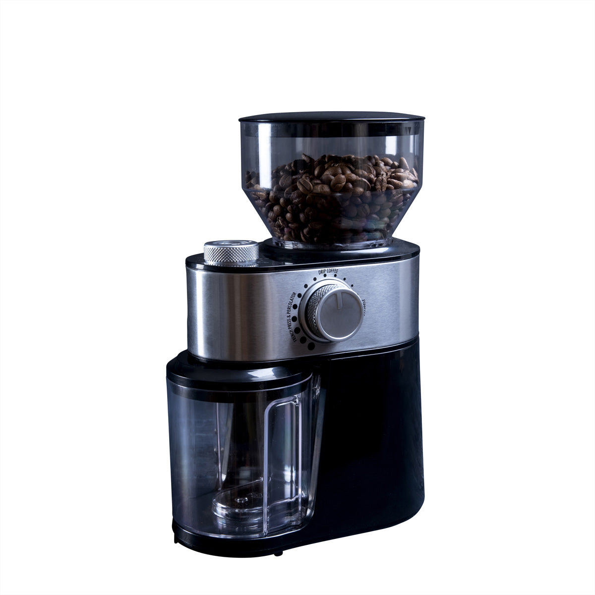 Gastronoma Kaffeemühle 18120001 – 200 g, Schlagmesser, 200 W – schwarz/silber/transparent