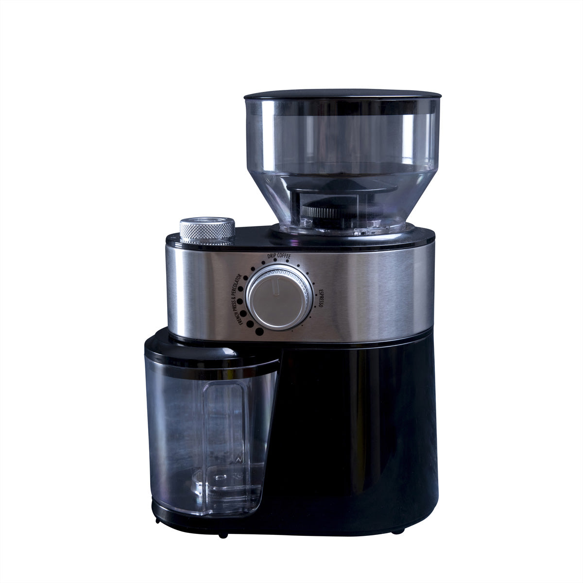 Gastronoma Kaffeemühle 18120001 – 200 g, Schlagmesser, 200 W – schwarz/silber/transparent