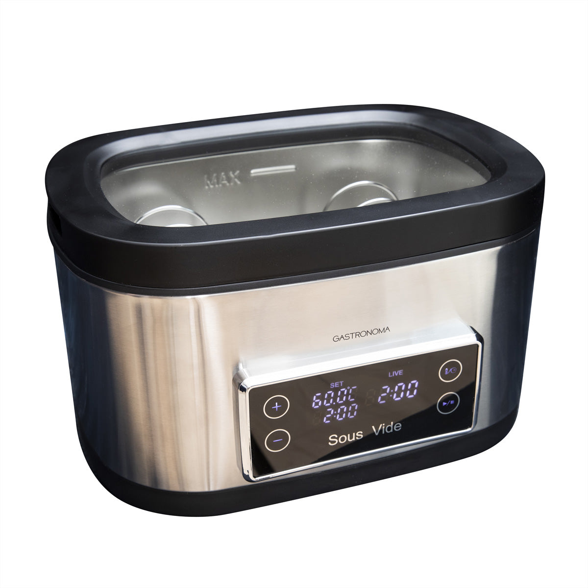 Gastronoma Sous-Vide Tauchzirkulator 18310011 – 7,6 l, 700 W – schwarz/edelstahl