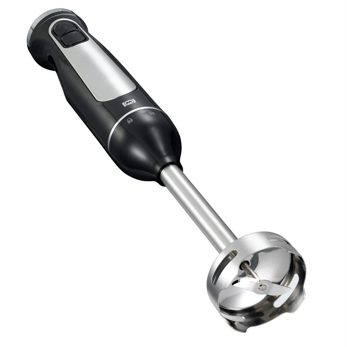 Melissa Stabmixer 16210069 – 0,7 l, Zerkleinerer 0,5 l, 600 W – Schwarz/Edelstahl