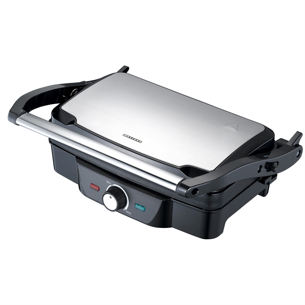 Melissa Kontaktgrill 16240108 – 1 600 W, 180°-Öffnung – Schwarz/Edelstahl