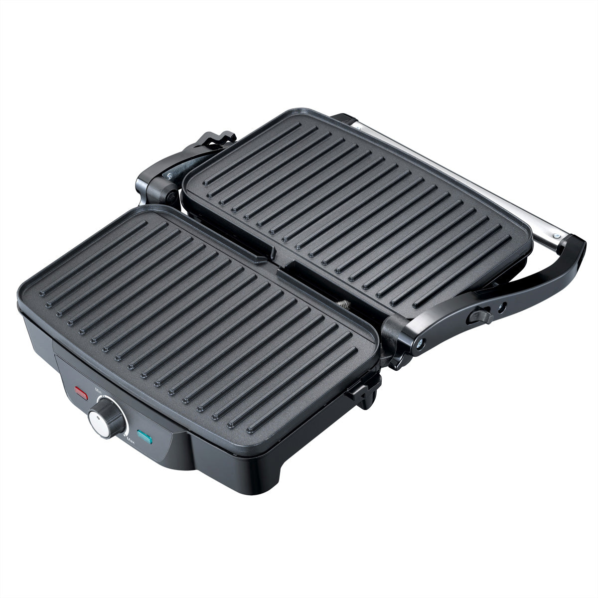 Melissa Kontaktgrill 16240108 – 1 600 W, 180°-Öffnung – Schwarz/Edelstahl