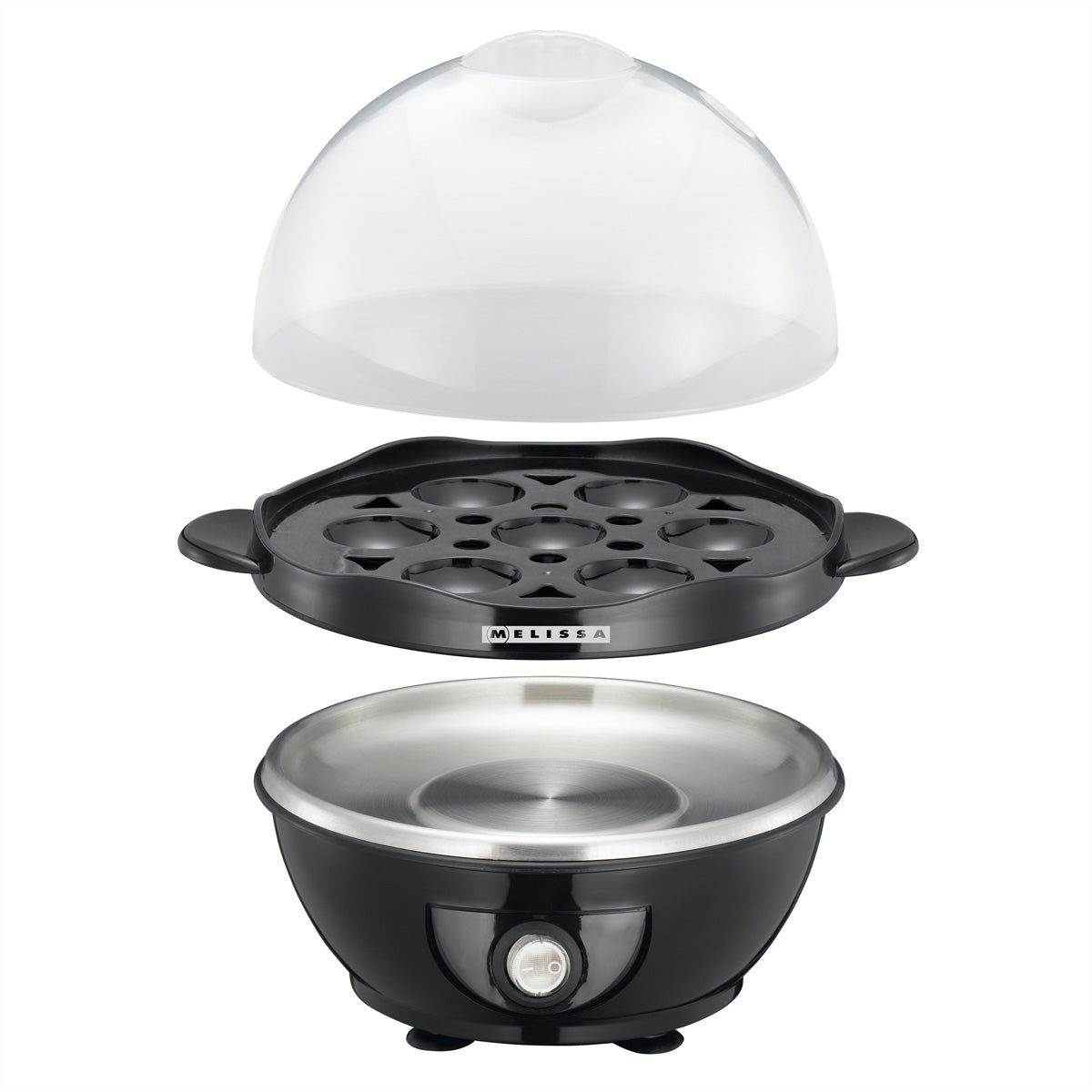 Melissa Eierkocher 16270021 – 7 Eier, 360 W, Eierstecher – Schwarz