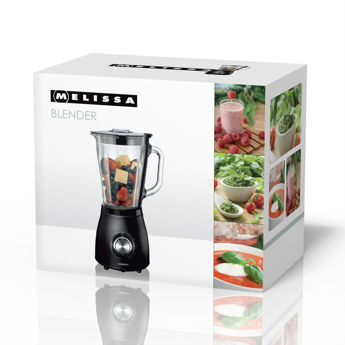 Melissa Smoothie-Mixer 16180133 – 1,5 l, 500 W, spülmaschinenfest – schwarz/edelstahl