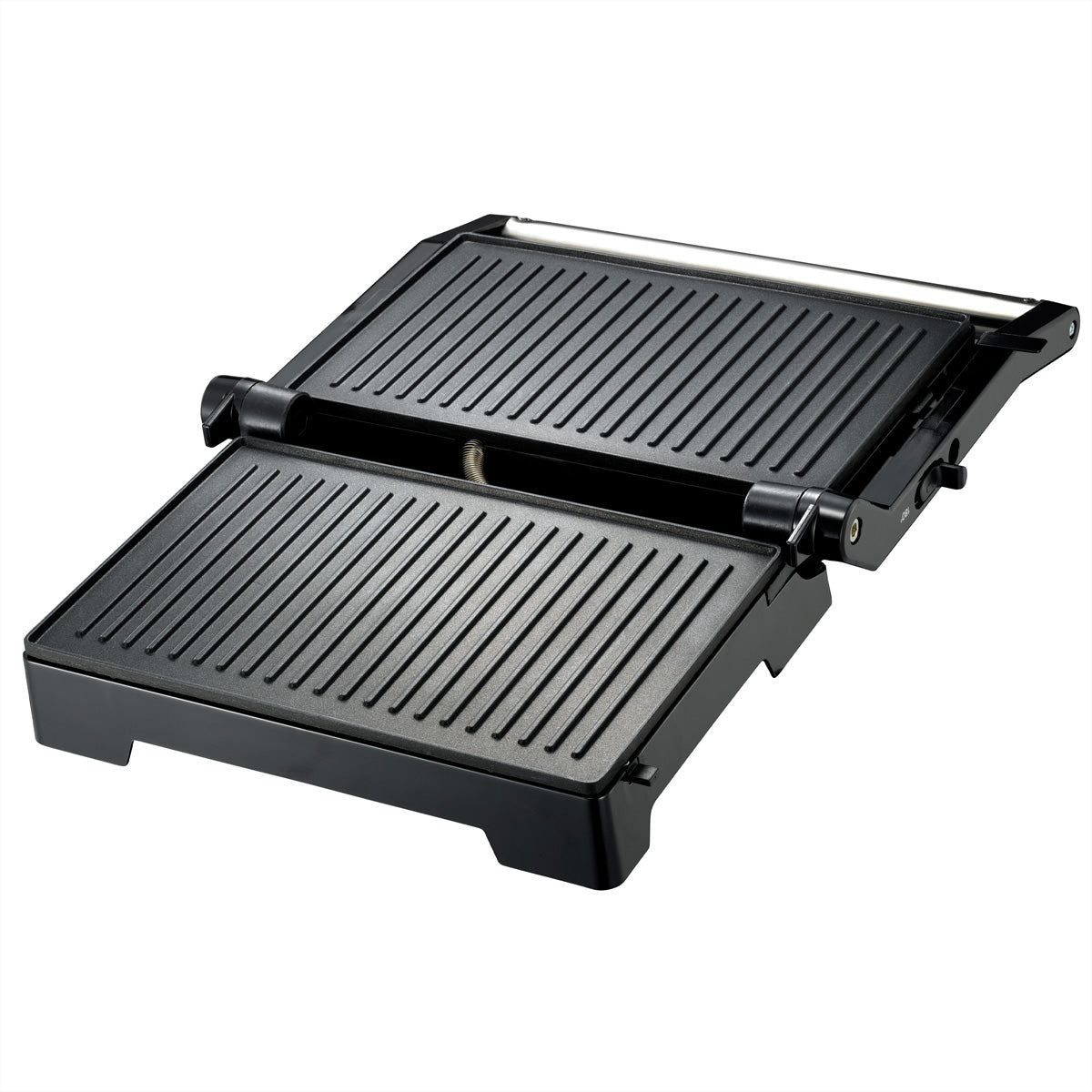 Melissa Kontaktgrill 16240111 – 23 × 14,5 cm Grillfläche, 1000 W, 180° aufklappbar – Schwarz
